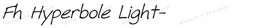 Fh Hyperbole Light字体转换
